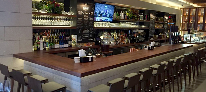 Restaurante Tomiño en Nueva York con piedra natural CUPA STONE