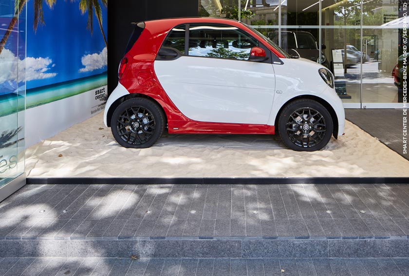 Smart Center Mercedes-Benz Madrid con piedra natural CUPA STONE