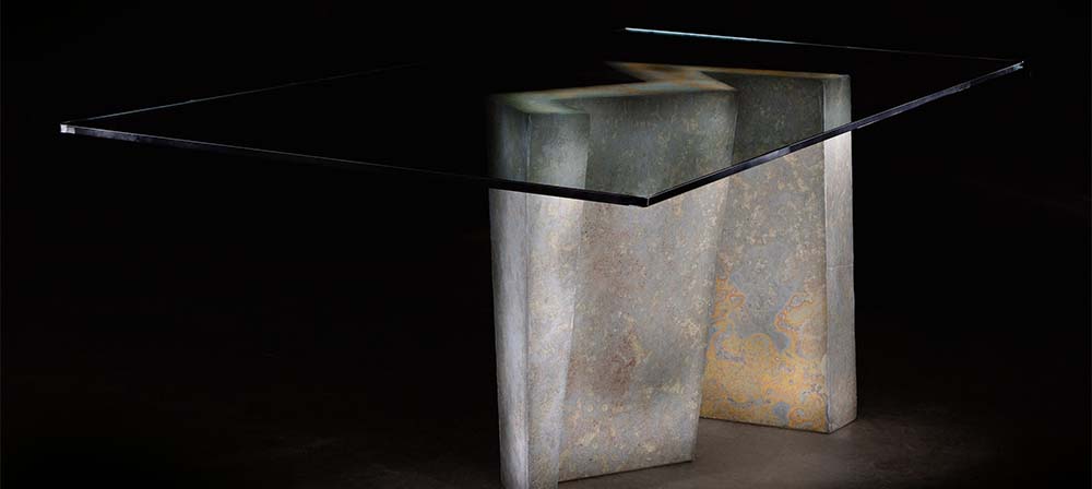 mesa de piedra natural diseñada por meddel