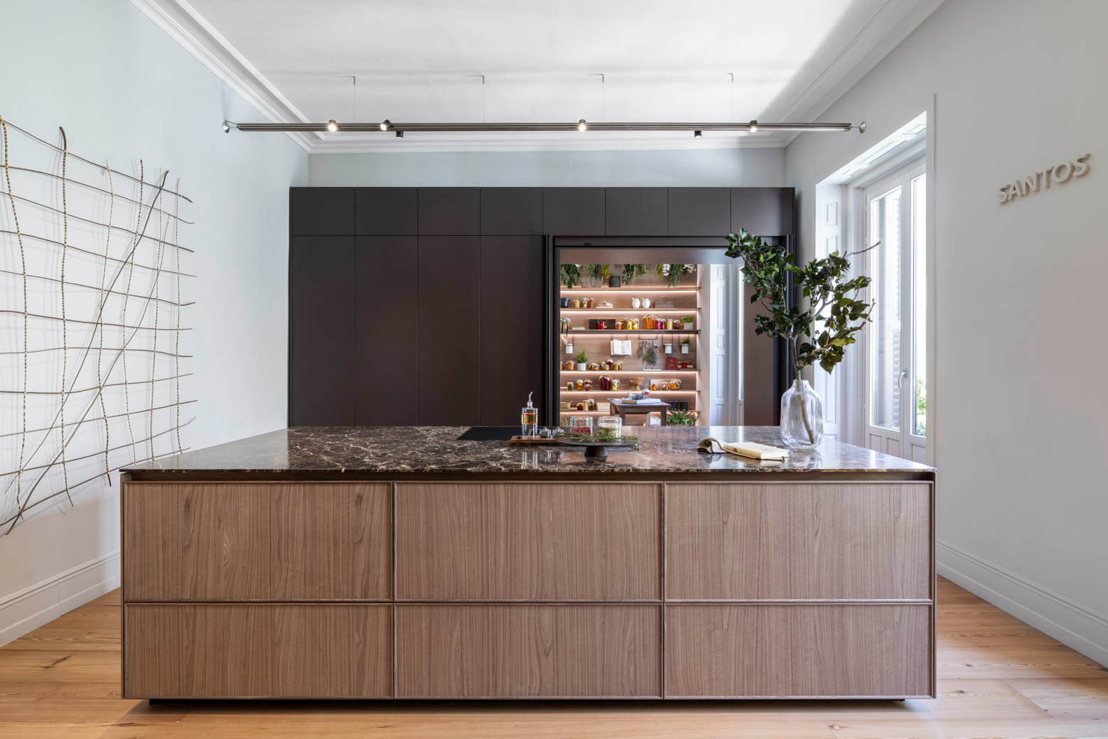 encimera marmol emperador cocina santos